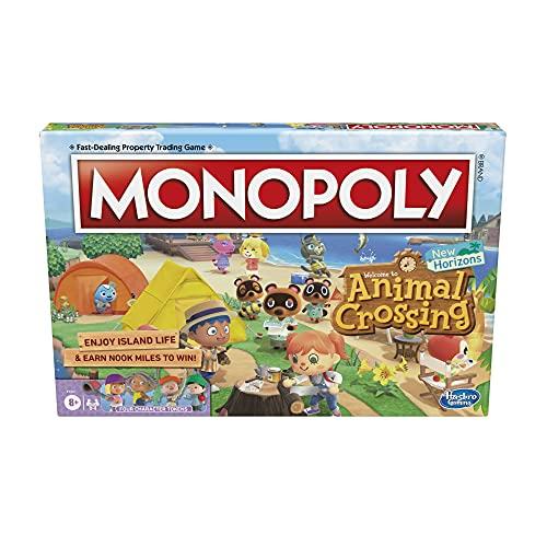 MONOPOLYあつまれどうぶつの森編8歳以上の子供向けボードゲーム、2~4人で遊べる楽しいゲーム