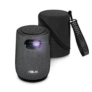 ASUS ZenBeam Latte L 1ポータブルLEDミニスマートWi-Fiプロジェクター300ルーメン、ネイティブ720 PHD、Harman Kardon 10 W Bluetoothスピーカー、3時間ビ