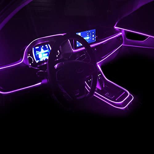 QAUBEN Car Interior Ambient Lighting KitマルチカラーRGB ...