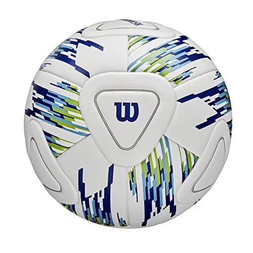 WILSON NCAAヴァンキッシュマッチサッカーボール-サイズ4、白/青/緑