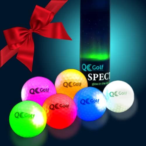 The Dark Golf BallsのQC Golf Spectra Glow。6色鮮やかなLED...