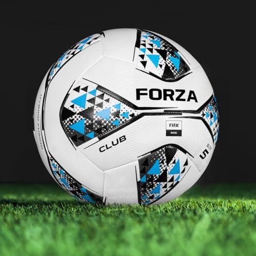 FORZAマッチクラブサッカーボール-ボールサイズ:3、4、5-複数パックサイズ(1枚組、ホワイト&amp;...
