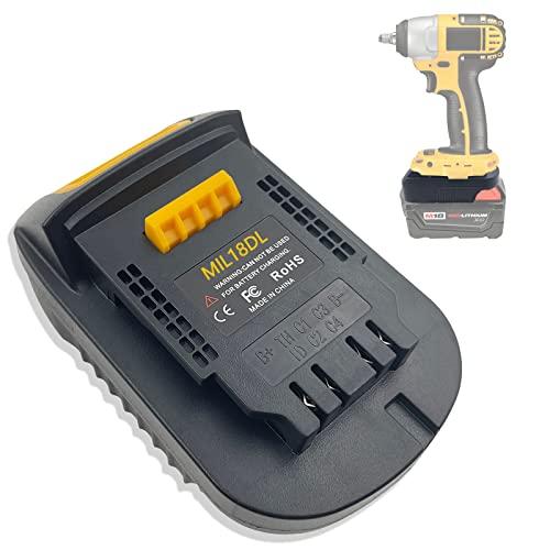 Echoye for Milwaukee to Dewalt Battery Adapter、for...