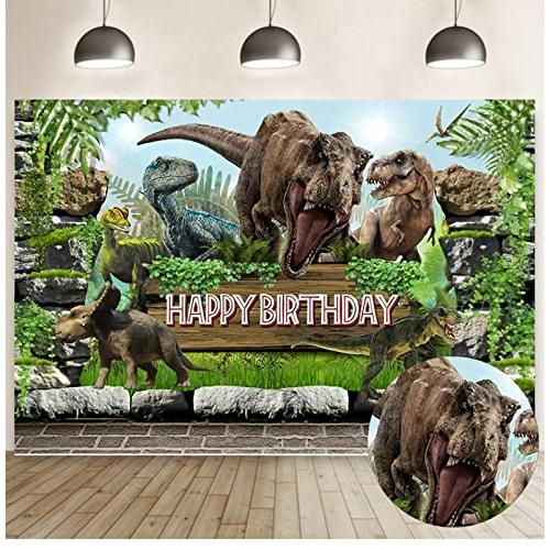 恐竜をテーマにした背景Jungle Park Boy Kids Birthday Party撮影背景...