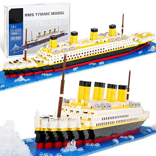NEWABWN Titanic Micro Mini Building Blocks Set、Tit...