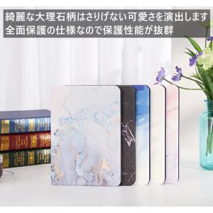 大理石柄 iPad ケース カバー 高品質 レ...の詳細画像1