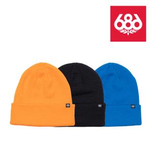 スノーボード ビーニー シックスエイトシックス 686 STANDARD ROLL UP BEANIE (3-Pack) Bright Pop KCRBNE04P 3枚セット ニットキャップ 帽子 23-24 日本正規品｜newstock