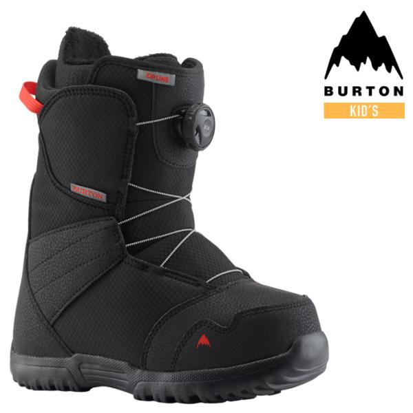 スノーボード ブーツ バートン BURTON KIDS&apos; ZIPLINE BOA Black ジップ...