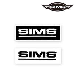 ネコポス発送 日本正規品 ステッカー シムス SIMS BOX LOGO STICKER M Black・White ボックスロゴ シール スノーボード 26-27