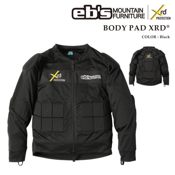 日本正規品 スノーボード プロテクター エビス EBS BODY PAD XRD Black ボディ...