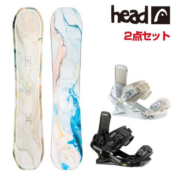 日本正規品 取付可能 スノーボード ビンディング 2点セット ヘッド HEAD GIRLS AROU...