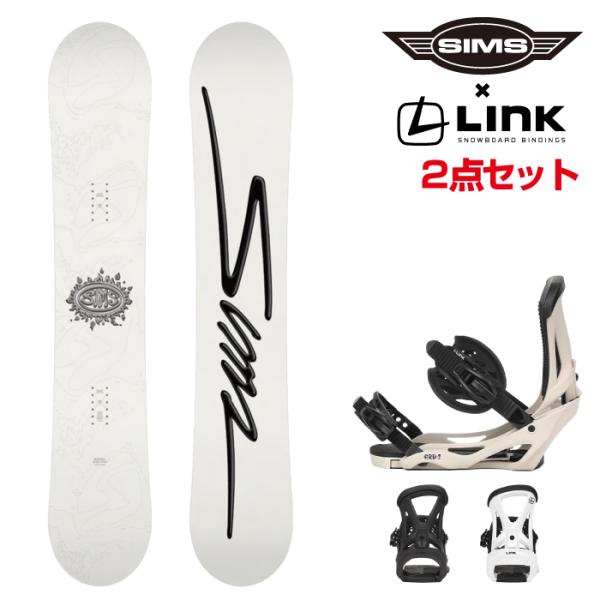 日本正規品 取付可能 スノーボード ビンディング 2点セット シムス SIMS BOWL SQUAD...