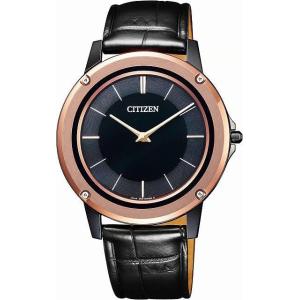 CITIZEN シチズン エコドライブワン AR5025-08E エコドライブ ブラック文字盤  腕時計 ウォッチ 薄さ1.00mmムーブメント レザー メンズ｜newsun-store