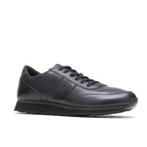 HushPuppies ハッシュパピー メンズ 靴 シューズ スニーカー SEVENTY8 MTJOGGER BLACK LEATHER HM02198-007｜newtroyah