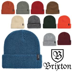 【BRIXTON】ブリクストン HEIST BEANIE ビーニー ニット帽 アウトドア スナップバック 帽子 キャップ ハット SKATE スケート ストリート ロゴ シンプル｜newvillage