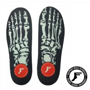 【FOOTPRINT INSOLE】FP フットプリントインソール KINGFOAM ELITE MID エリート スニーカー シューズ 靴 スケシュー SKATE スノーボード Skeleton Black｜newvillage