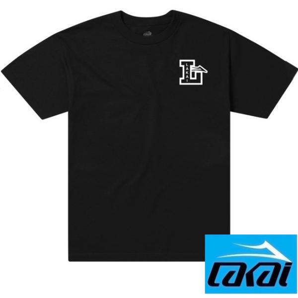 【LAKAI】ラカイ LETTERMAN SS T-SHIRT TEE BLACK Tシャツ シュー...