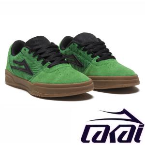 【LAKAI】ラカイ BRIGHTON KIDS GREEN SUEDE グリフィン スニーカー シューズ 靴 18 19 20 21 スケシュー スケボー SKATE スケートボード 子供用｜newvillage