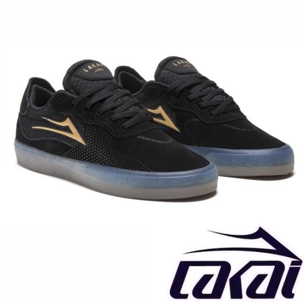 【LAKAI】ラカイ ESSEX BLACK/GOLD SUEDE エセックス スニーカー シューズ...