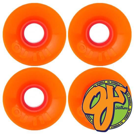 【OJ】オージェー HOT JUICE ORANGE GREEN SKATEBOARD WHEELS...