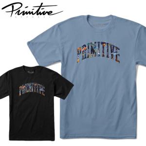 【PRIMITIVE】プリミティブ Collegiate Aquatic Tee BLACK SLATE Tシャツ 半袖 BLACK スケートボード スケボー SKATE アパレル ストリート｜newvillage