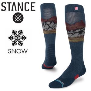 【STANCE】スタンス CHIN VALLEY ソックス 靴下 socks sox INFIKNIT インフィニット スノーボード スキー 雪山 snow 防寒 メリノウール [BLUE]｜newvillage