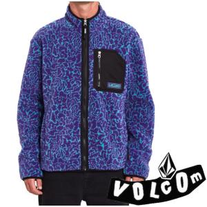 【VOLCOM】ボルコム MUZZER FUZZAR ZIP PRINT フリース ジップ スノーボード スケボー スポーツ アウトドア ロゴ 厚手 フリース タウンユース メンズ レディース｜newvillage