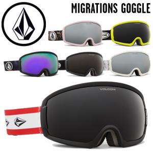 【VOLCOM】ボルコム MIGRATIONS GOGGLE 21-22 ゴーグル スノーボード スキー ゴーグル 球面 GOGGLE ブローズ ,グレーゴールド ASIAN FIT Small｜newvillage