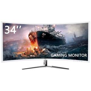 HKC 21:9 ゲーミング モニター 34インチ 4K ウルトラ ワイド VA 曲面 R1800 4MS/100HZ/FreeSync/DVI/HDMI/DP