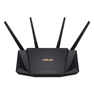 ASUS Wi-Fi 無線ルーター RT-AX3000 WiFi6(11ax)対応 デュアルバンド 高速メッシュ 最大 21台接続   戸建 3階建 / マンション 4LDK