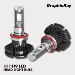 GRX-55 H11/H9 LEDヘッドライトバルブ DC12V車専用　GraphicRay グラフィックレイ｜newway