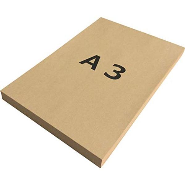 ペーパーエントランス クラフト紙 A3 75.5kg 未晒 コピー用紙 包装紙 ラッピング ブックカ...