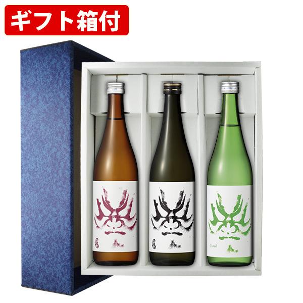 【ギフト箱付】地酒セット　百十郎　赤面　純米酒720ml　黒面　純米大吟醸720ml　G-mid　純...