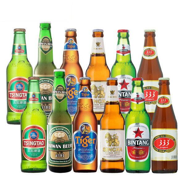 送料無料　海外ビール6種類12本飲み比べセット　アジアンカンフービールセット お中元 夏ギフト 暑中...