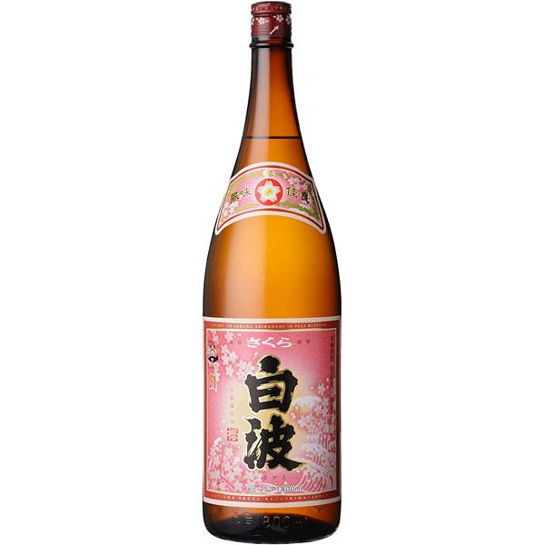 薩摩酒造　さくら白波　芋焼酎　25度　1800ml