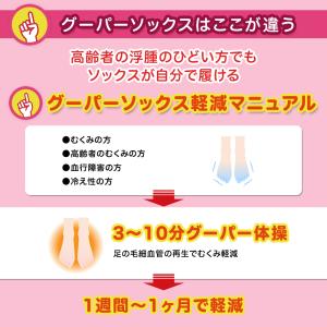 高齢者 足 むくみ 靴下 酷い 酷い グーパー...の詳細画像2