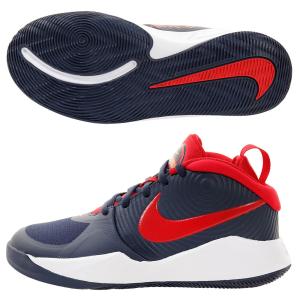 nike チーム ハッスル D  9 GS バスケットボール JRバスケットSH bQ4224−403NV／RD