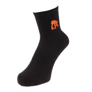 (ＥＧＯＺＡＲＵ）エゴザル　ワンポイントソックス　黒 バスケットボール ソックス EZAC-8802 オレンジ