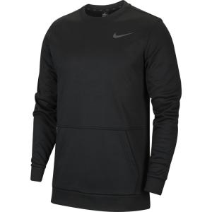 ナイキ サーマ L／S クルー  トップ トレーニングウエア スウェットシャツ CU7272−010BLK