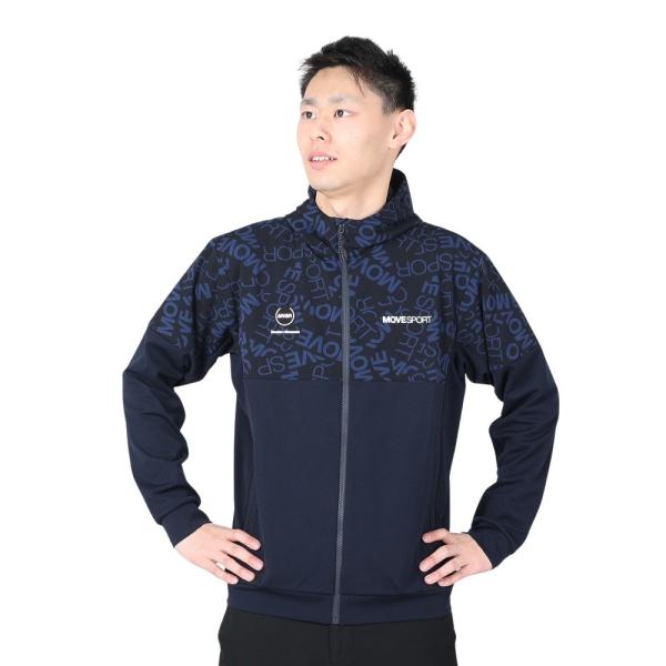 デサント Ｓ．Ｆ．ＴＥＣＨ　ロゴ総柄　バ　ックロゴ　フルジップフーディ トレーニングウエア ウォーム...