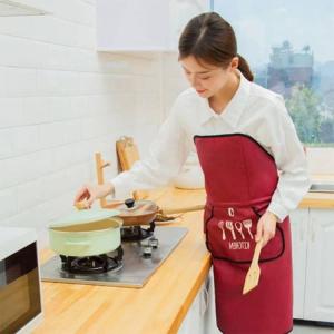 保育士 エプロン レディース 結ばなく ひも無...の詳細画像2