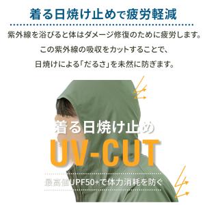 UVカット95% SPF50 パーカー メンズ...の詳細画像3