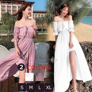 白 ワンピース オフショルの商品一覧 通販 Yahoo ショッピング