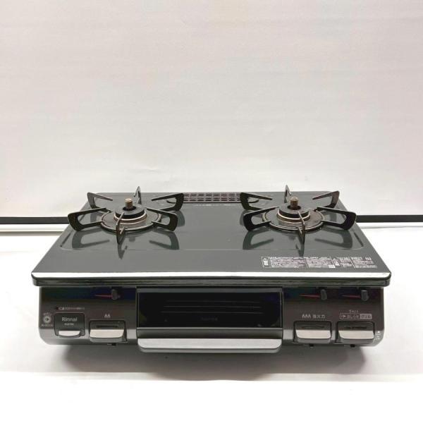 リンナイ/RINNAI ガスコンロ KG67BKR 2022年製 都市ガス 片面焼グリル プッシュ点...