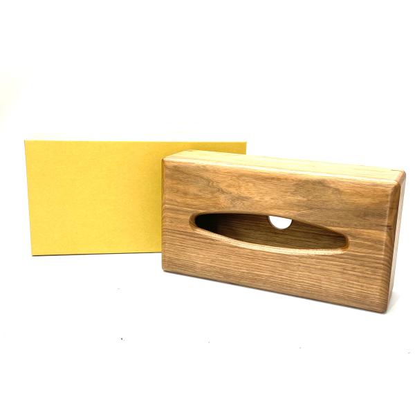 【大特価】未使用品 協立工芸製作所 木製ティッシュボックス ブック型A ウォールナット 北海道旭川