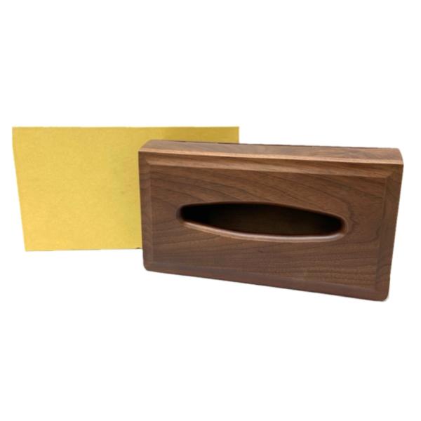 【大特価】未使用品 協立工芸製作所 木製ティッシュボックス ブック型B ウォールナット 北海道旭川