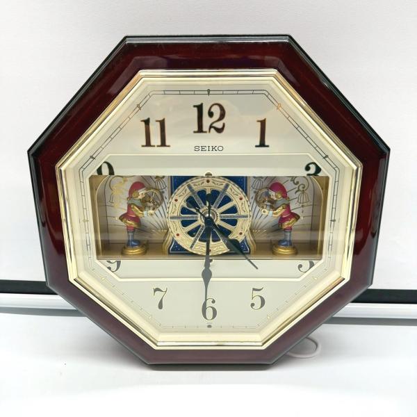 セイコー/SEIKO からくり時計 RE522B Puppet 掛け時計 リズム時計 クォーツ/CP