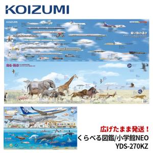 コイズミ デスクマット 学習デスク 小学生の図鑑NEO+ぷらす くらべる図鑑YDS-270KZ 新作 両面クリアマット deskmat｜next-life-style