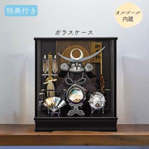 直江兼続　上杉謙信　五月人形　兜飾り　ガラスケース入 五月人形 ケース入兜 翠 上杉謙信（金） ガラスケースオルゴール付