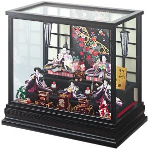 雛人形 桐台 三段飾り 豆親王 五人飾り ひな人形 ひな祭り 雛祭り 雛